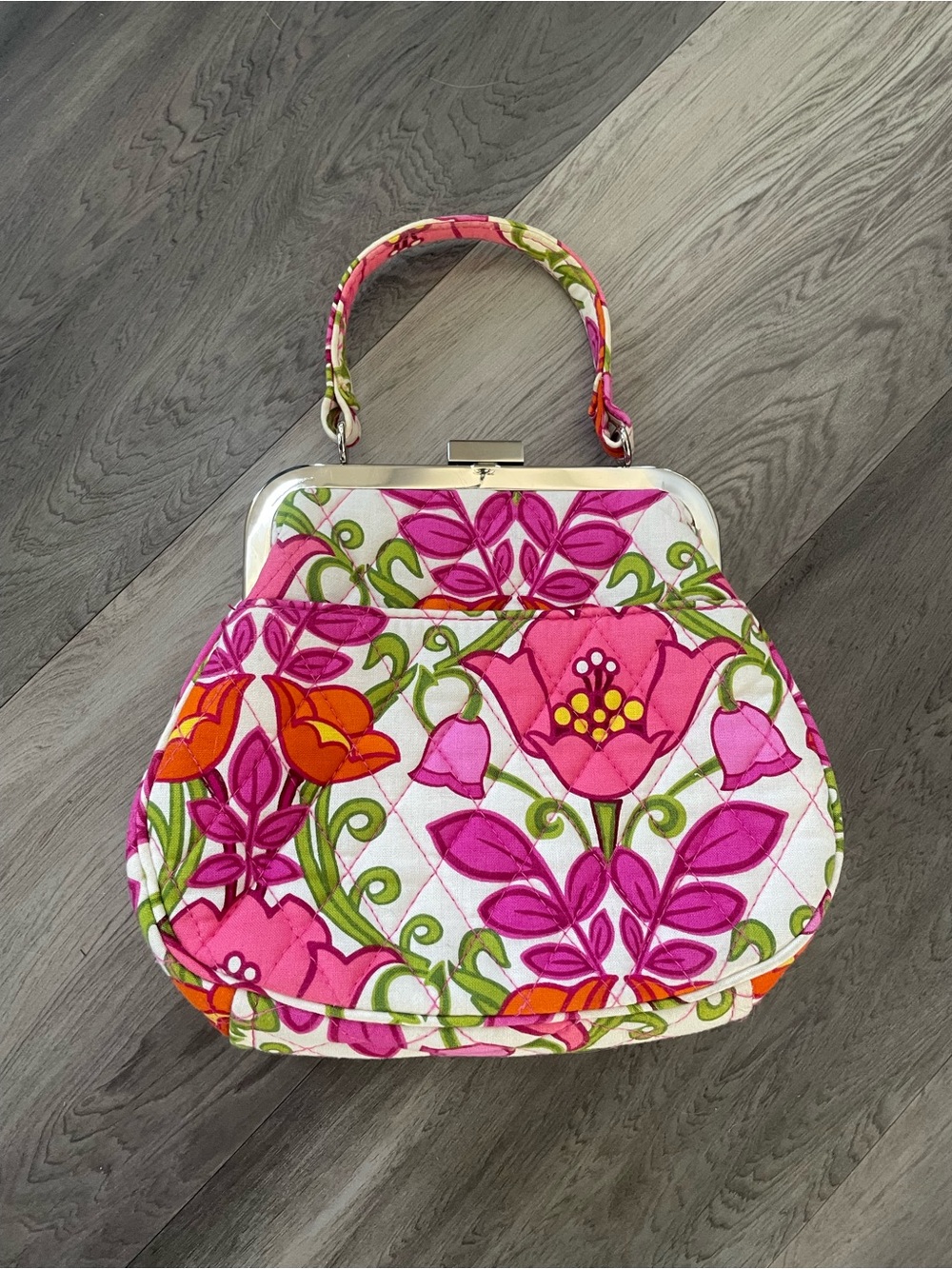 Vera Bradley Quilted Top-Handle Bag in Pink